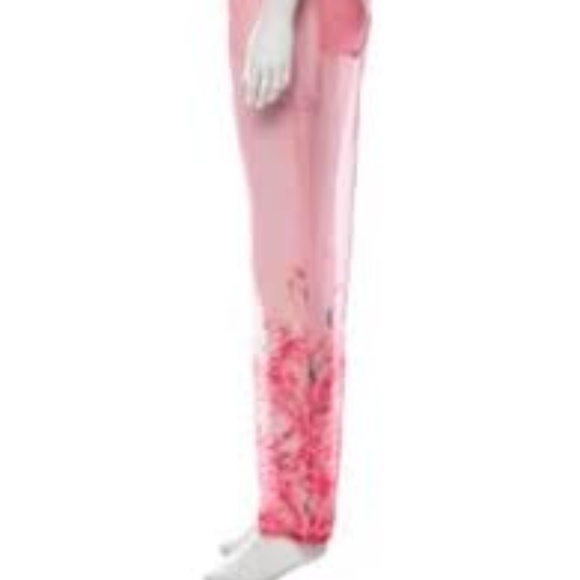 ADAM SELMAN pink flamingo pants - Picture 1 of 3